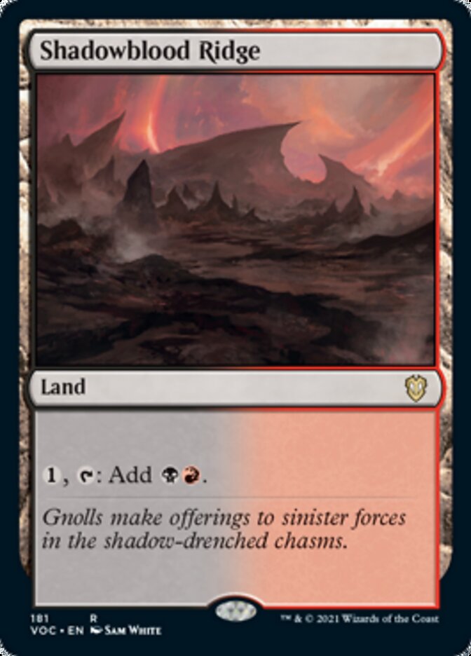 Shadowblood Ridge [Innistrad: Crimson Vow Commander] | Gate City Games LLC