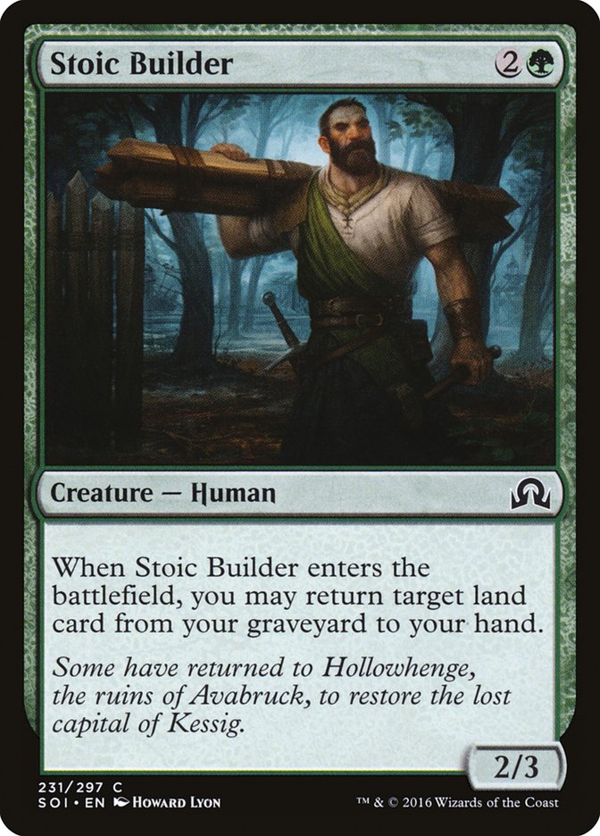 Stoic Builder [Shadows over Innistrad] | Gate City Games LLC
