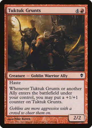 Tuktuk Grunts [Zendikar] | Gate City Games LLC