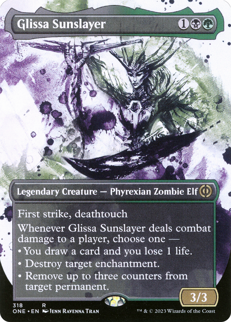 Glissa Sunslayer (Borderless Ichor) [Phyrexia: All Will Be One] | Gate City Games LLC