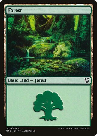 Forest (306) [Commander 2018] | Gate City Games LLC
