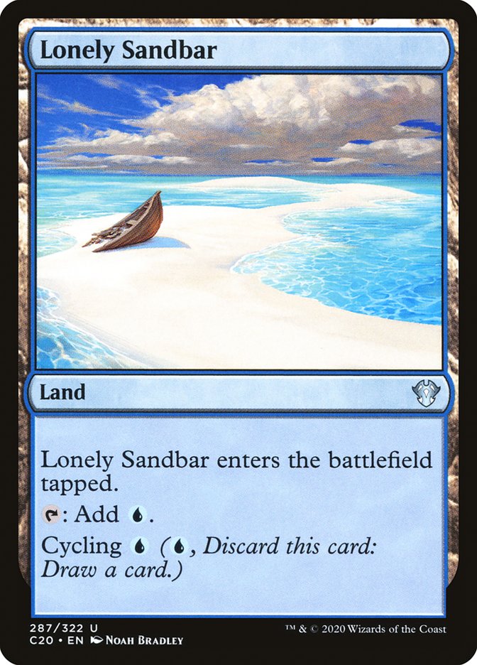 Lonely Sandbar [Commander 2020] | Gate City Games LLC