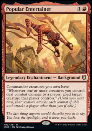 Popular Entertainer [Commander Legends: Battle for Baldur's Gate] | Gate City Games LLC