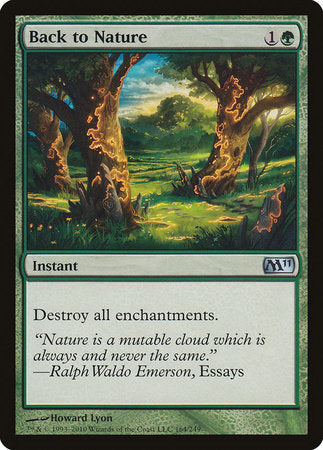 Back to Nature [Magic 2011] | Gate City Games LLC