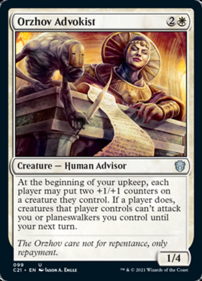 Orzhov Advokist [Commander 2021] | Gate City Games LLC