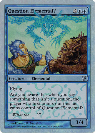 Question Elemental? (Alternate Foil) [Unhinged] | Gate City Games LLC