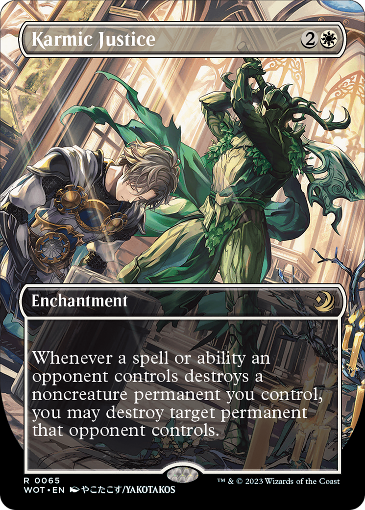 Karmic Justice (Anime Borderless) [Wilds of Eldraine: Enchanting Tales] | Gate City Games LLC