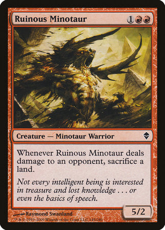 Ruinous Minotaur [Zendikar] | Gate City Games LLC