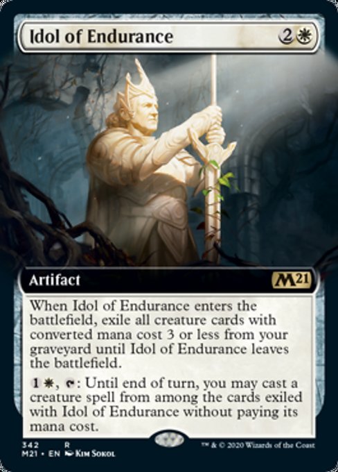 Idol of Endurance (Extended Art) [Core Set 2021] | Gate City Games LLC