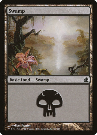 Swamp (307) [Commander 2011] | Gate City Games LLC