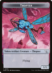 Warrior // Thopter Double-Sided Token [March of the Machine Tokens] | Gate City Games LLC