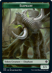 Elephant // Thopter Double-Sided Token [Starter Commander Decks] | Gate City Games LLC