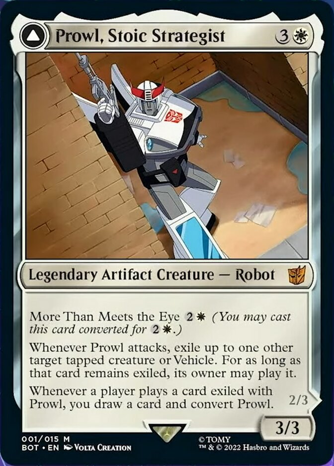 Prowl, Stoic Strategist // Prowl, Pursuit Vehicle [Universes Beyond: Transformers] | Gate City Games LLC