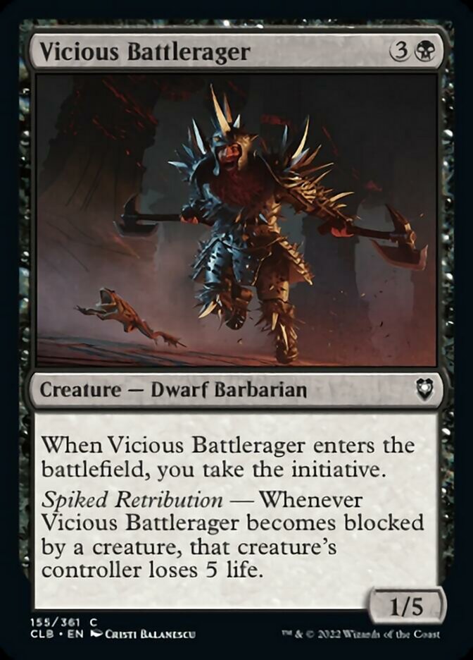 Vicious Battlerager [Commander Legends: Battle for Baldur's Gate] | Gate City Games LLC