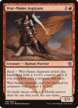 War-Name Aspirant [Khans of Tarkir] | Gate City Games LLC