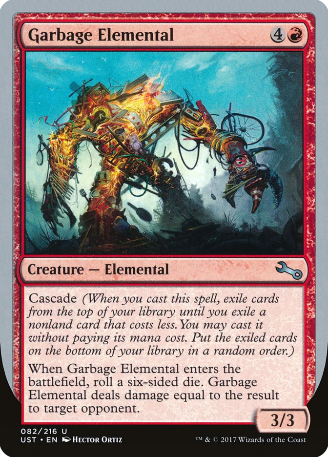 Garbage Elemental (3/3 Creature) [Unstable] | Gate City Games LLC