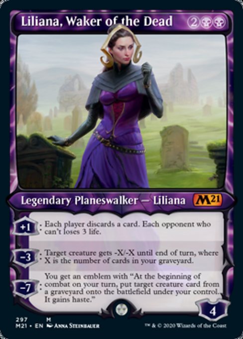 Liliana, Waker of the Dead (Showcase) [Core Set 2021] | Gate City Games LLC