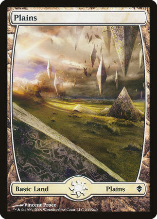 Plains (233) - Full Art [Zendikar] | Gate City Games LLC