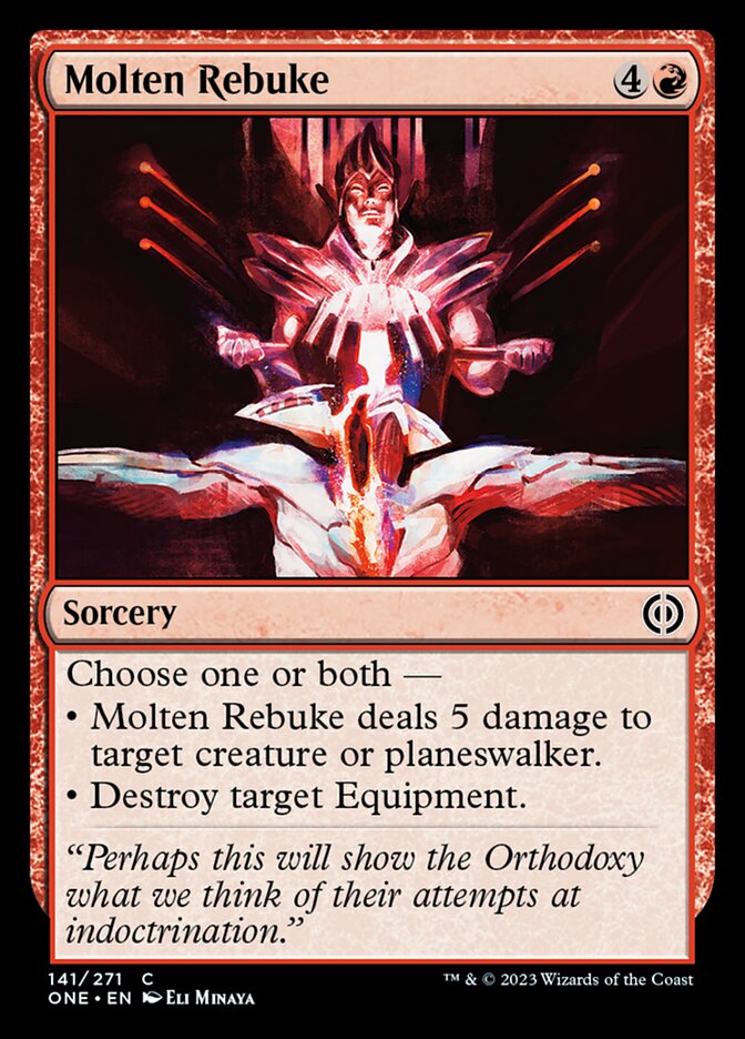 Molten Rebuke [Phyrexia: All Will Be One] | Gate City Games LLC