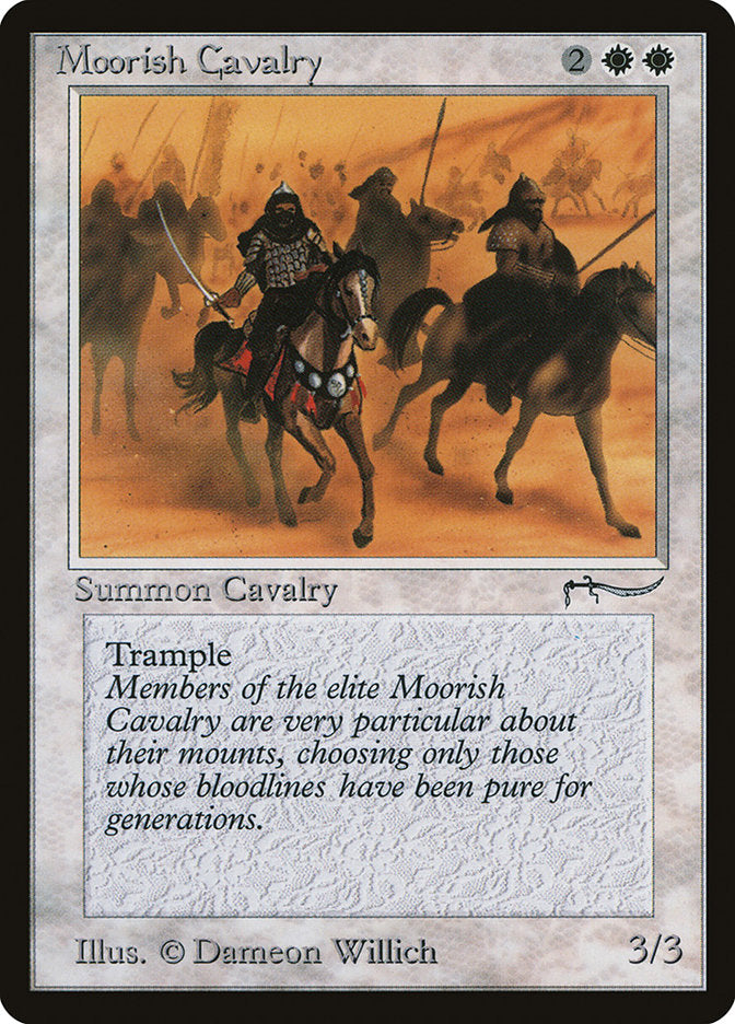 Moorish Cavalry (Dark Mana Cost) [Arabian Nights] | Gate City Games LLC