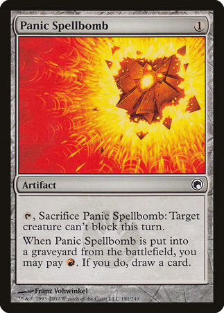 Panic Spellbomb [Scars of Mirrodin] | Gate City Games LLC