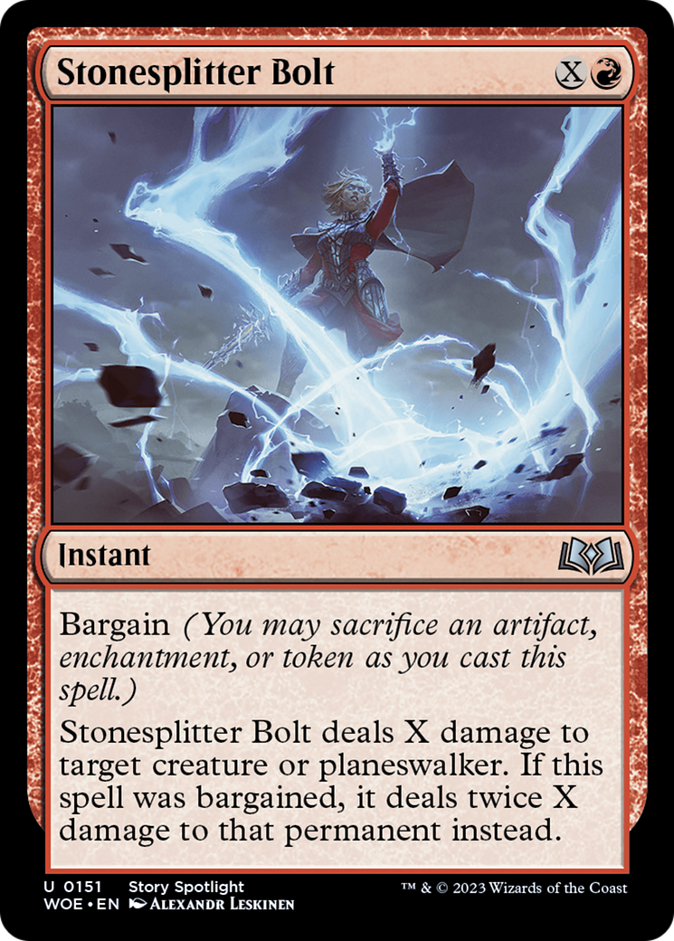 Stonesplitter Bolt [Wilds of Eldraine] | Gate City Games LLC