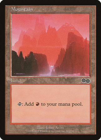 Mountain (343) [Urza's Saga] | Gate City Games LLC