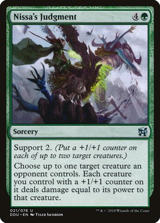 Nissa's Judgment [Duel Decks: Elves vs. Inventors] | Gate City Games LLC