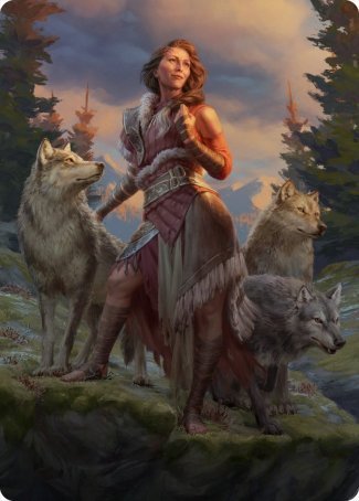 Arlinn, the Pack's Hope 1 Art Card [Innistrad: Midnight Hunt Art Series] | Gate City Games LLC