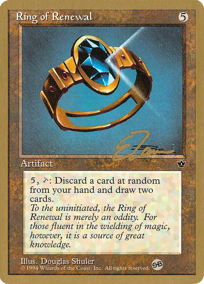 Ring of Renewal (Eric Tam) (SB) [Pro Tour Collector Set] | Gate City Games LLC