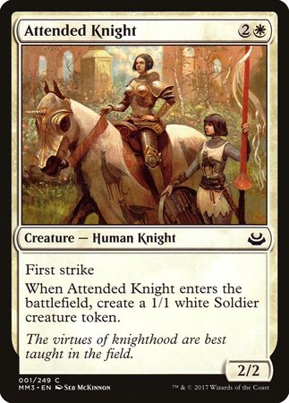 Attended Knight [Modern Masters 2017] | Gate City Games LLC