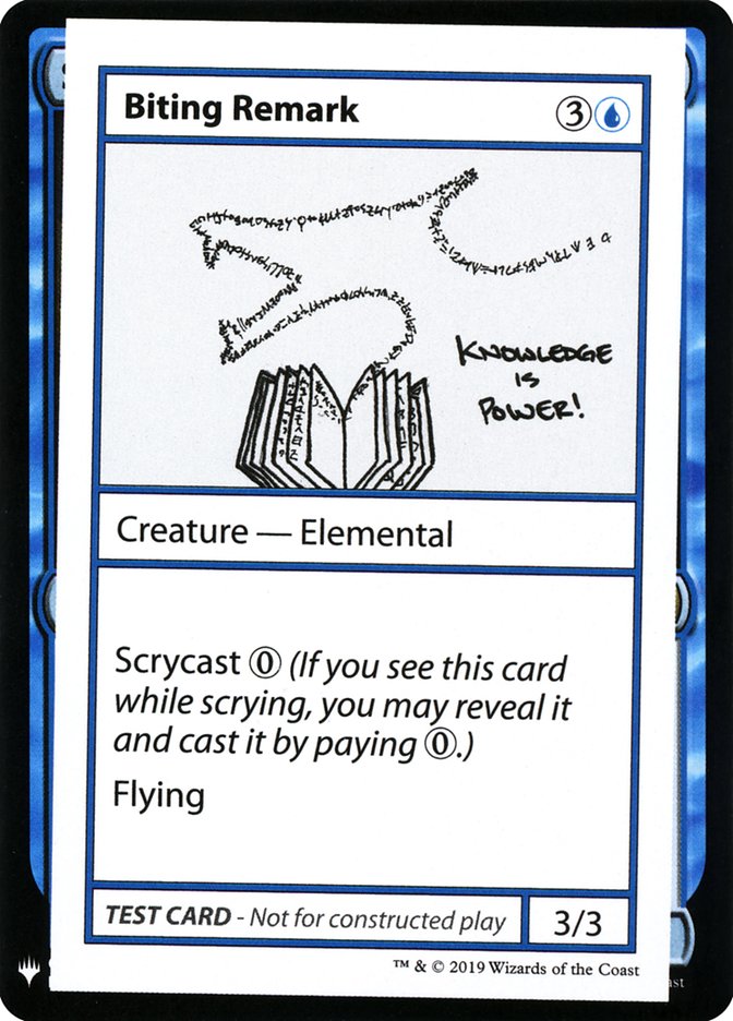 Biting Remark [Mystery Booster Playtest Cards] | Gate City Games LLC