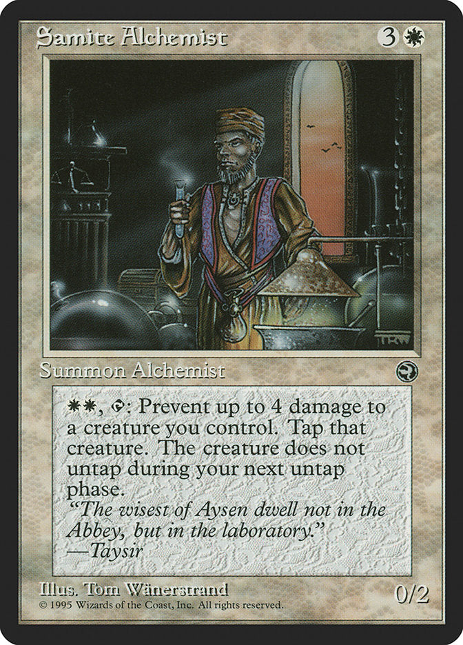 Samite Alchemist (Taysir Flavor Text) [Homelands] | Gate City Games LLC
