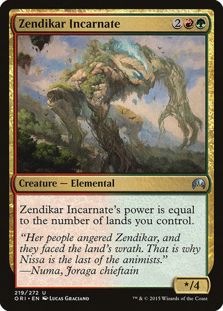 Zendikar Incarnate [Magic Origins] | Gate City Games LLC