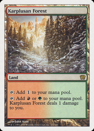 Karplusan Forest [Ninth Edition] | Gate City Games LLC