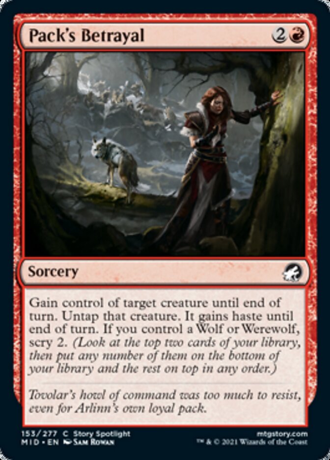 Pack's Betrayal [Innistrad: Midnight Hunt] | Gate City Games LLC