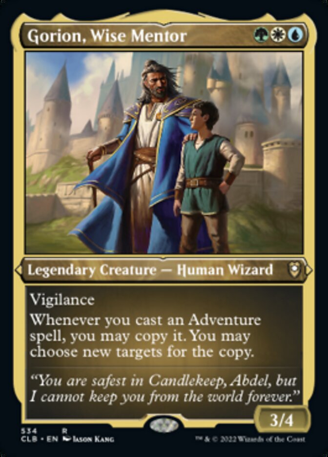 Gorion, Wise Mentor (Foil Etched) [Commander Legends: Battle for Baldur's Gate] | Gate City Games LLC