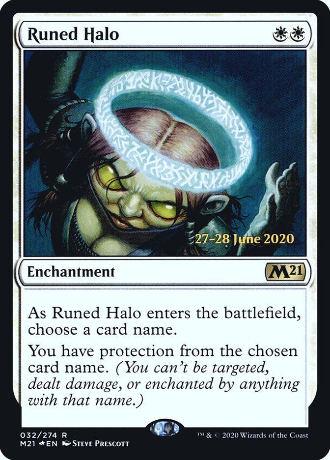 Runed Halo  [Core Set 2021 Prerelease Promos] | Gate City Games LLC