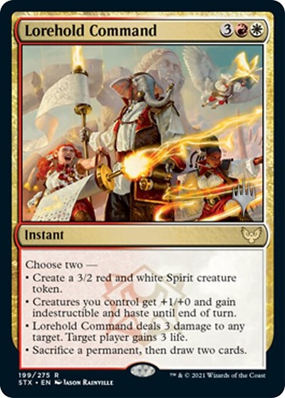 Lorehold Command (Promo Pack) [Strixhaven: School of Mages Promos] | Gate City Games LLC