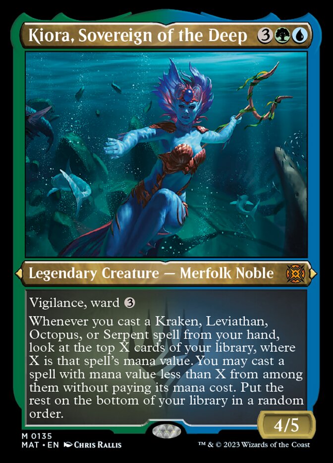 Kiora, Sovereign of the Deep (Foil Etched) [March of the Machine: The Aftermath] | Gate City Games LLC