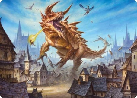 Tarrasque Art Card [Dungeons & Dragons: Adventures in the Forgotten Realms Art Series] | Gate City Games LLC