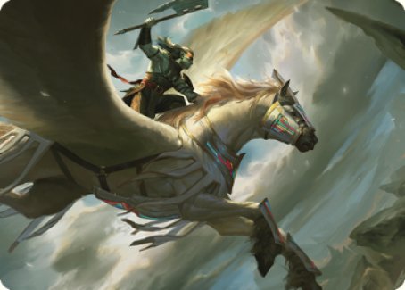 Cleaving Skyrider Art Card [Dominaria United Art Series] | Gate City Games LLC