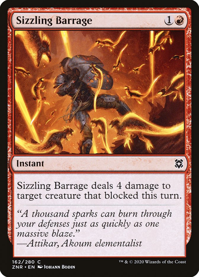 Sizzling Barrage [Zendikar Rising] | Gate City Games LLC