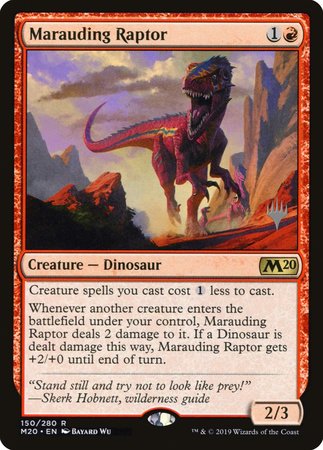 Marauding Raptor [Core Set 2020 Promos] | Gate City Games LLC