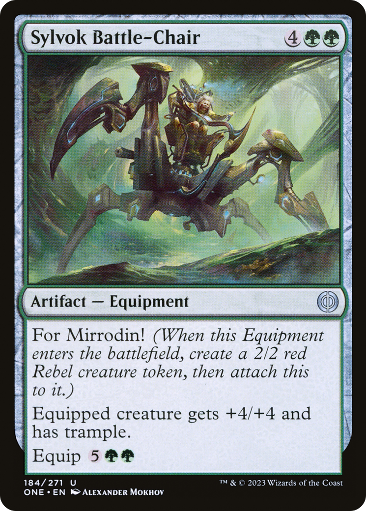 Sylvok Battle-Chair [Phyrexia: All Will Be One] | Gate City Games LLC