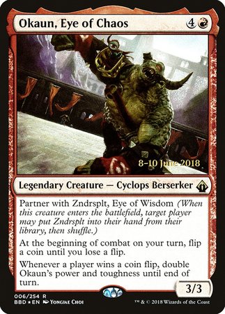 Okaun, Eye of Chaos [Battlebond Promos] | Gate City Games LLC