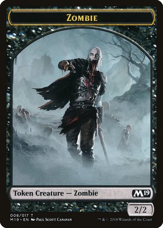 Zombie Token [Core Set 2019 Tokens] | Gate City Games LLC