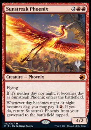 Sunstreak Phoenix (Promo Pack) [Innistrad: Midnight Hunt Promos] | Gate City Games LLC