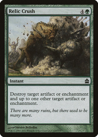 Relic Crush [Commander 2011] | Gate City Games LLC