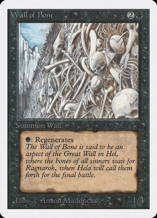 Wall of Bone [Unlimited Edition] | Gate City Games LLC